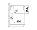 BLANCO SOLIS 340/180-IF/A Zlewozmywak Stal szczotkowana 58,5x50 prawa, korek auto., InFino, PushControl 526132