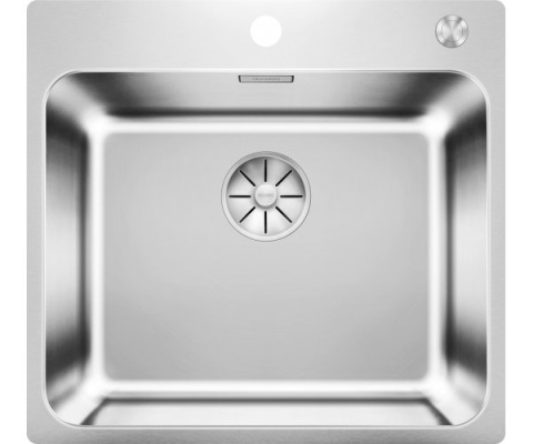 BLANCO SOLIS 500-IF/A Zlewozmywak Stal szczotkowana 54x50 korek auto., InFino, PushControl 526124