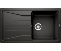 BLANCO SONA 5 S Silgranit Zlewozmywak Granitowy PuraDur Czarny 86x50 odwracalny 525972