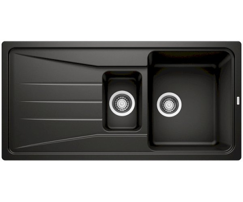 BLANCO SONA 6 S Zlewozmywak Granitowy 100x50 Czarny odwracalny 525975
