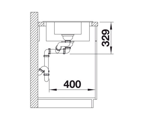 BLANCO SONA 6 S Zlewozmywak Granitowy 100x50 Antracyt odwracalny 519852