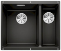 BLANCO SUBLINE 340/160-U Zlewozmywak Granitowy 55,5x46 PuraDur Czarny lewa, InFino 525985