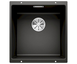 BLANCO SUBLINE 400-U Silgranit Zlewozmywak Granitowy PuraDur Czarny 46x43 InFino 525990
