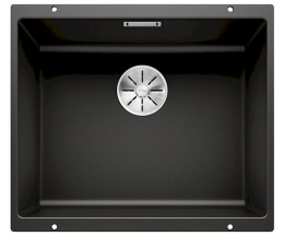 BLANCO SUBLINE 500-U Silgranit PuraDur Czarny InFino 525995