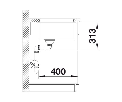 BLANCO SUBLINE 700-U Zlewozmywak Granitowy 73x46 Czarny, InFino 526001