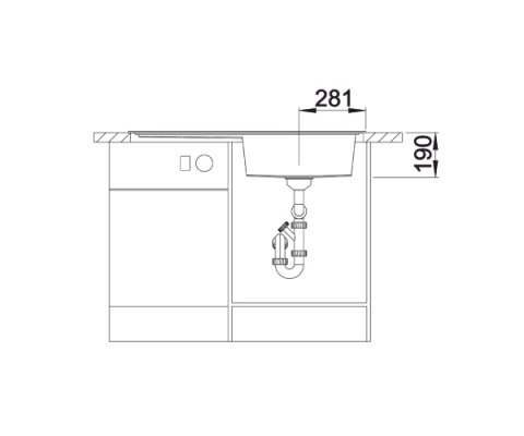 BLANCO ZENAR XL 6 S Zlewozmywak Granitowy 100x51 Antracyt Prawy, korek auto., InFino 523964