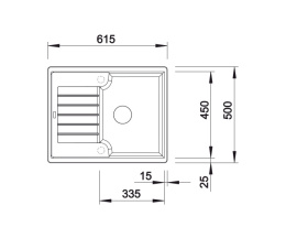 BLANCO ZIA 40 S Silgranit PuraDur Zlewozmywak Granitowy Czarny odwracalny 526006