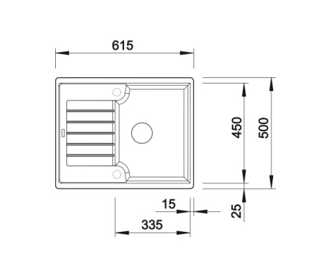 BLANCO ZIA 40 S Silgranit PuraDur Zlewozmywak Granitowy Czarny odwracalny 526006