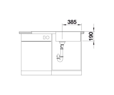 BLANCO ZIA XL 6 S Zlewozmywak Granitowy 100x50 Antracyt odwracalny 517568
