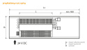 Purmo Aquilo F1S Grzejnik Kanałowy Z Wentylatorem 75x170x2200mm