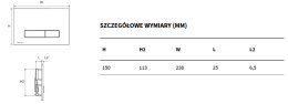 Excellent Aurro Fresh Przycisk spłukujący do WC Chrom INEX.AF230.150.CR