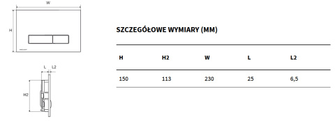 Excellent Aurro Fresh Przycisk spłukujący do WC Chrom INEX.AF230.150.CR Excellent Aurro Fresh Przycisk spłukujący do WC Chrom INEX.AF230.150.CR