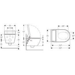 Geberit AquaClean Tuma miska WC z deską wolnoopadającą z funkcją higieny intymnej biała 146.092.11.1