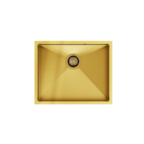 Quadron ANTHONY SteelQ PVD Zlewozmywak Stalowy 54x44cm złoty wersja wpuszczana+ szablon MF5444PVDBSG1_I Quadron ANTHONY SteelQ PVD Zlewozmywak Stalowy 54x44cm złoty wersja wpuszczana+ szablon MF5444PVDBSG1_I