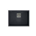 Quadron DAVID 50 GraniteQ Zlewozmywak Granitowy 55x42cm black diamond/elementy stalowe HQD5542U8-BS