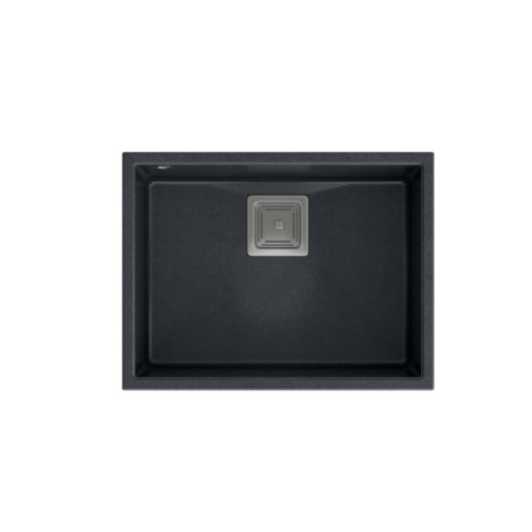 Quadron DAVID 50 GraniteQ Zlewozmywak Granitowy 55x42cm black diamond/elementy stalowe HQD5542U8-BS Quadron DAVID 50 GraniteQ Zlewozmywak Granitowy 55x42cm black diamond/elementy stalowe HQD5542U8-BS