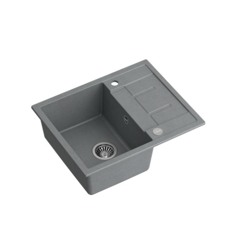 Quadron MORGAN 116 GraniteQ Zlewozmywak Granitowy 62x50cm silver stone/elementy stalowe HB8210U5-BS_P2O Quadron MORGAN 116 GraniteQ Zlewozmywak Granitowy 62x50cm silver stone/elementy stalowe HB8210U5-BS_P2O
