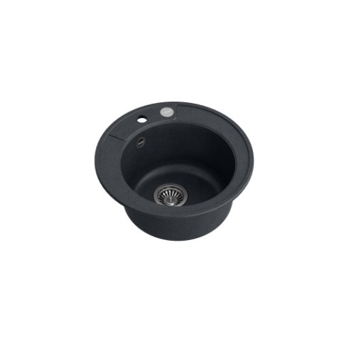 Quadron MORGAN 210 GraniteQ Zlewozmywak Granitowy 51x51cm black diamond/elementy stalowe HB8301U8-BS_P2O Quadron MORGAN 210 GraniteQ Zlewozmywak Granitowy 51x51cm black diamond/elementy stalowe HB8301U8-BS_P2O