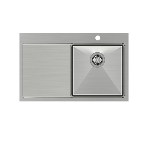 Quadron RUSSEL 111 SteelQ Zlewozmywak Stalowy prawy 78x48cm stal szczotkowana HB7912-RBS Quadron RUSSEL 111 SteelQ Zlewozmywak Stalowy prawy 78x48cm stal szczotkowana HB7912-RBS