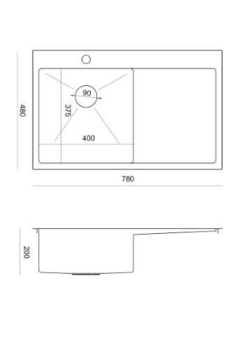 Quadron RUSSEL 111 SteelQ Zlewozmywak Stalowy lewy 78x48cm stal szczotkowana HB7912BS Quadron RUSSEL 111 SteelQ Zlewozmywak Stalowy lewy 78x48cm stal szczotkowana HB7912BS