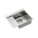 Quadron RUSSEL 116 SteelQ Zlewozmywak Stalowy prawy 62x48cm stal szczotkowana HB7911-RBS