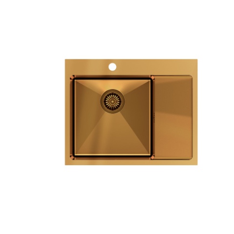 Quadron RUSSEL 116 Zlewozmywak Stalowy 62x48cm SteelQ PVD miedziany HB7911PVDBSC1