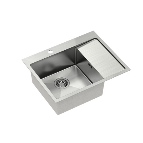 Quadron RUSSELl 116 SteelQ Zlewozmywak Stalowy lewy 62x48cm stal szczotkowana HB7911BS