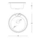 Quadron CLINT 210 SteelQ PVD Zlew Stalowy złoty HB7104PVDBSG1