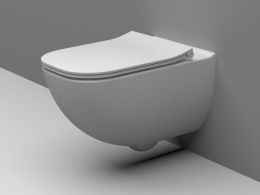 Vitalle PALO miska WC ceramiczna wisząca bezkołnierzowa, z deską 34.7 x 54 A34H137000