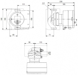 Grundfos MAGNA3 25-40 180 230V PN10 - Pompa obiegowa c.o. 97924244