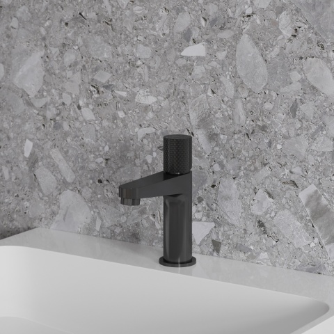 Omnires Contour bateria umywalkowa antracyt CT8010AT