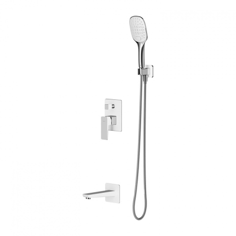 Omnires Parma system wannowy podtynkowy kolor chrom/biały SYSPMW01CRB