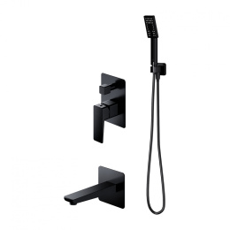 Omnires Parma system wannowy podtynkowy kolor czarny mat SYSPMW01BL