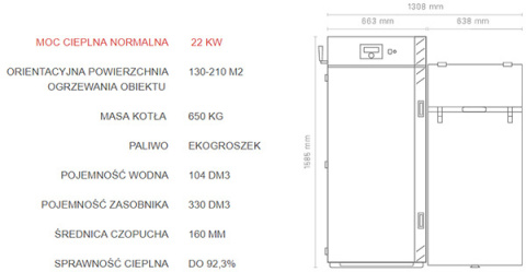 RAKOCZY KOCIOŁ AUTOMATYCZNY CORTINA CARBO NA EKOGROSZEK 22 KW PRAWY RAKOCZY KOCIOŁ AUTOMATYCZNY CORTINA CARBO NA EKOGROSZEK 22 KW PRAWY