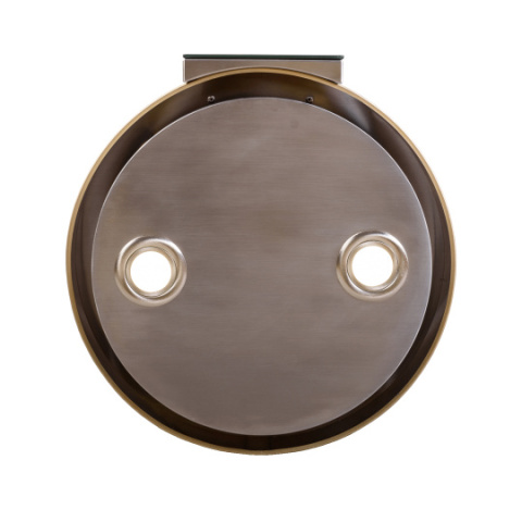 VDB Tube Glass Gold Okap kuchenny wyspowy