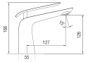 Art Platino Bateria umywalkowa chrom/biały EMI-BUN.010BC