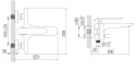 Art Platino Bateria wannowa chrom EMI-BWN.020C