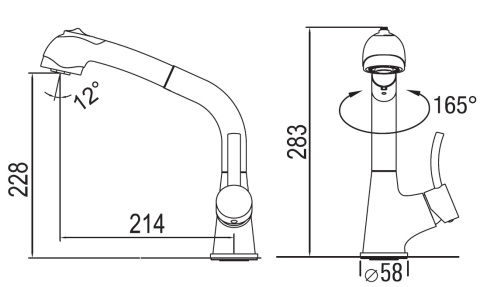 Blue Water Retra Bateria Kuchenna chrom 5901730610680