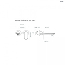 Oltens Gulfoss bateria umywalkowa podtynkowa kompletna chrom 32102100