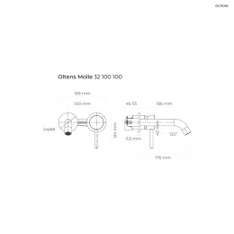 Oltens Molle bateria umywalkowa podtynkowa kompletna chrom 32100100