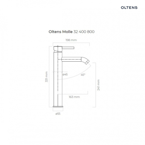 Z kodem LATO -7% !!! Oltens Molle bateria umywalkowa stojąca wysoka złota 32400800 Z kodem LATO -7% !!! Oltens Molle bateria umywalkowa stojąca wysoka złota 32400800
