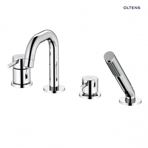 Z kodem LATO -7% !!! Oltens Molle bateria wannowo-prysznicowa kompletna 4-otworowa chrom 34200100 Z kodem LATO -7% !!! Oltens Molle bateria wannowo-prysznicowa kompletna 4-otworowa chrom 34200100