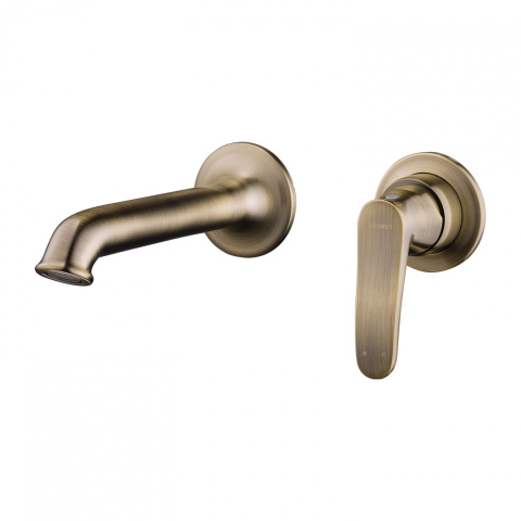 Omnires Art Deco bateria umywalkowa podtynkowa kolor brąz antyczny AD5115BR