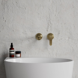 Omnires Art Deco bateria umywalkowa podtynkowa kolor brąz antyczny AD5115BR