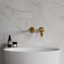 Omnires Art Deco bateria umywalkowa podtynkowa kolor złoty AD5115GL