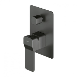 Omnires Slide bateria prysznicowo-wannowa podtynkowa kolor grafit SL7735GR