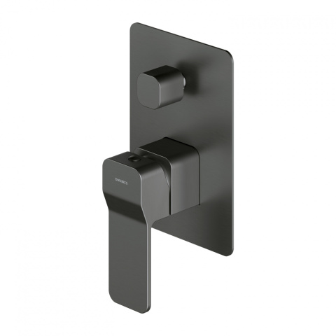 Omnires Slide bateria prysznicowo-wannowa podtynkowa kolor grafit SL7735GR