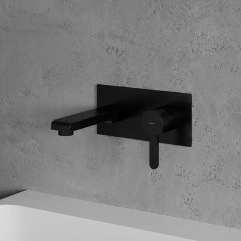 Omnires Darling bateria umywalkowa podtynkowa kolor czarny DA5015BL