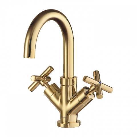 Omnires Modern bateria umywalkowa z korkiem klik-klak Kolor złoty C301GL