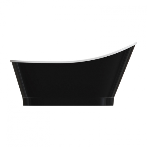 Omnires Venezia M+ wanna wolnostojąca M+, 160 x 73 cm Kolor biały/czarny połysk VENEZIA159BCP Omnires Venezia M+ wanna wolnostojąca M+, 160 x 73 cm Kolor biały/czarny połysk VENEZIA159BCP